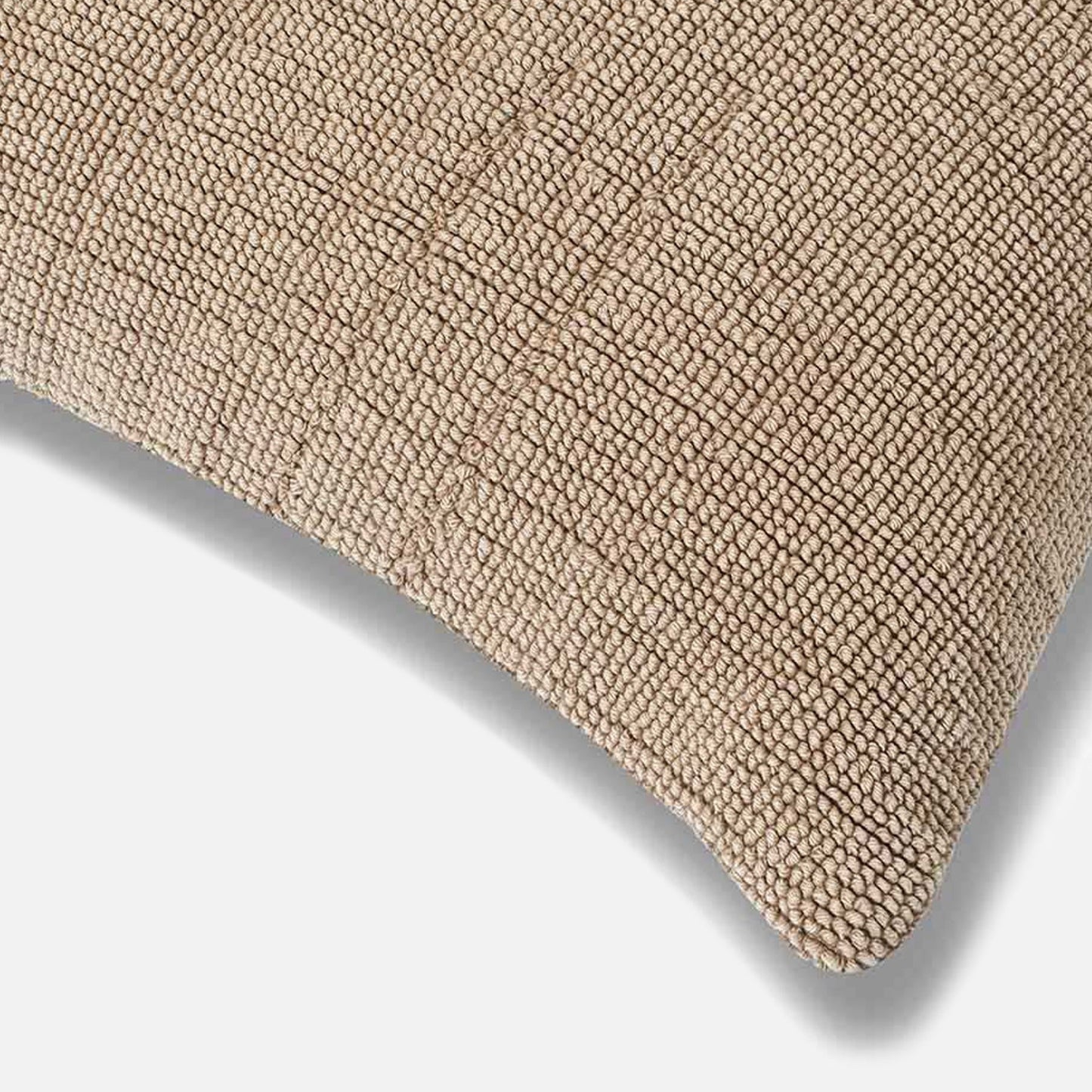 Close-up of jacquard weave pattern on cushion