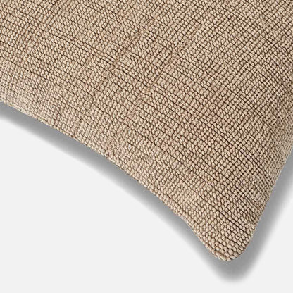 Close-up of jacquard weave pattern on cushion