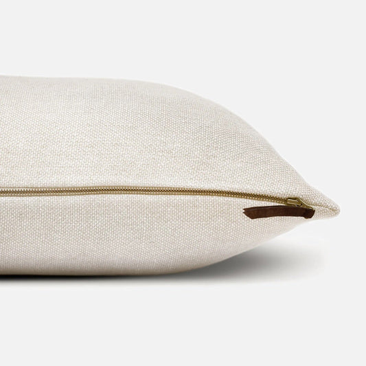 Neutral linen cushion for modern interiors