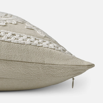 Detailed stitched pattern on cotton cushion