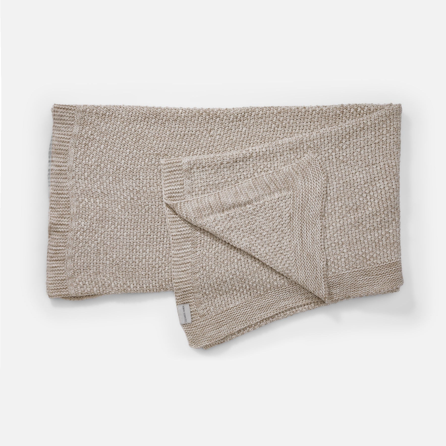 Lightweight cotton blanket with tonal texture