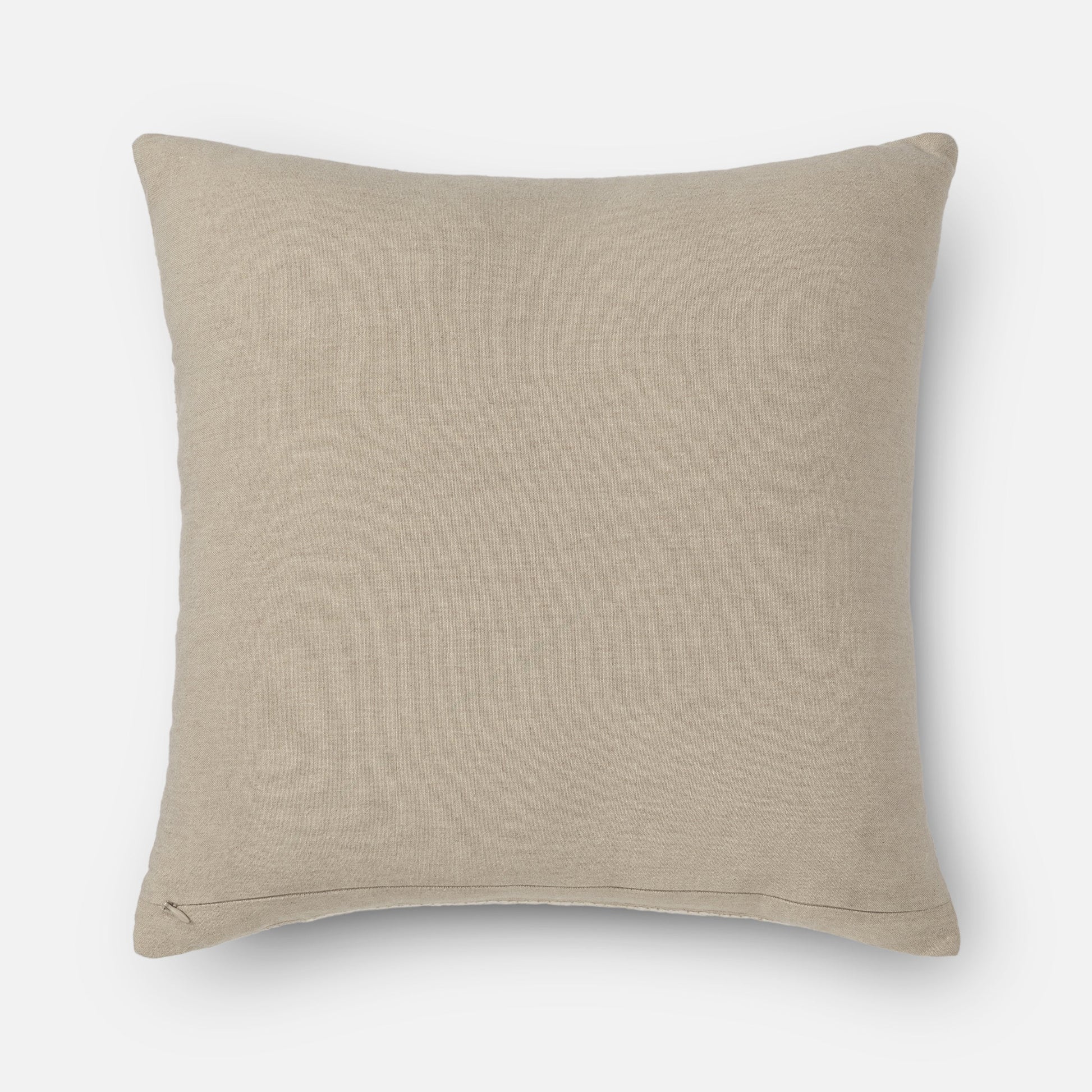 Textured sand cushion with repeating lattice design (back side of cushion)